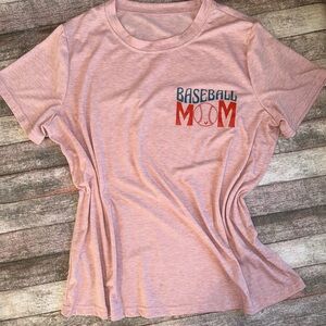Baseball Mom Pink T-Shirt